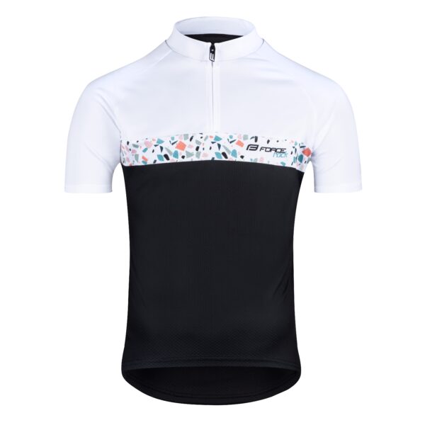 Force μπλούζα ποδηλασίας Rock Jersey black/white