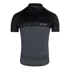 Force μπλούζα ποδηλασίας Rock Jersey black/grey
