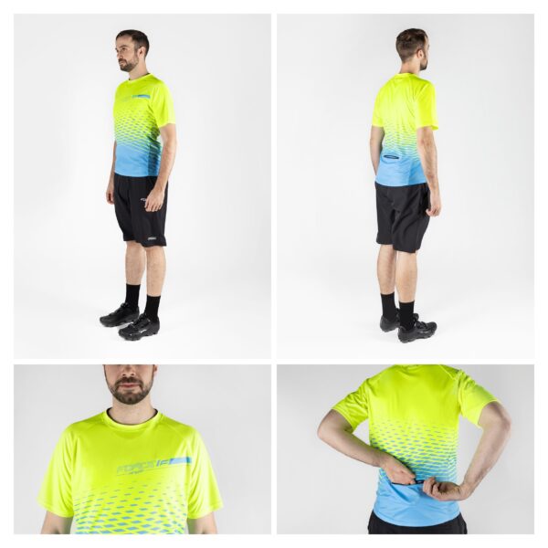 Force μπλούζα ποδηλασίας MTB Angle Jersey Κίτρινο