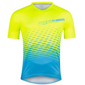 Force μπλούζα ποδηλασίας MTB Angle Jersey Κίτρινο