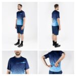 Force μπλούζα ποδηλασίας MTB Angle Jersey Μπλε/Γαλάζιο