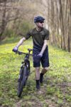 Force μπλούζα ποδηλασίας MTB Angle Jersey Χακί