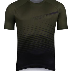 Force μπλούζα ποδηλασίας MTB Angle Jersey Χακί
