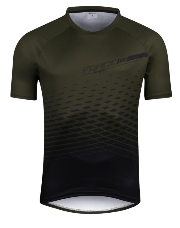 Force μπλούζα ποδηλασίας MTB Angle Jersey Χακί