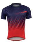 Force μπλούζα ποδηλασίας MTB Angle Jersey Μπλε/Κόκκινο