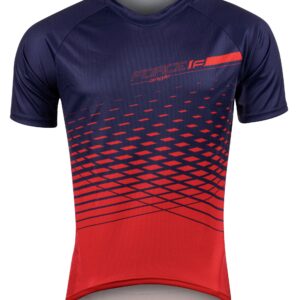 Force μπλούζα ποδηλασίας MTB Angle Jersey Μπλε/Κόκκινο