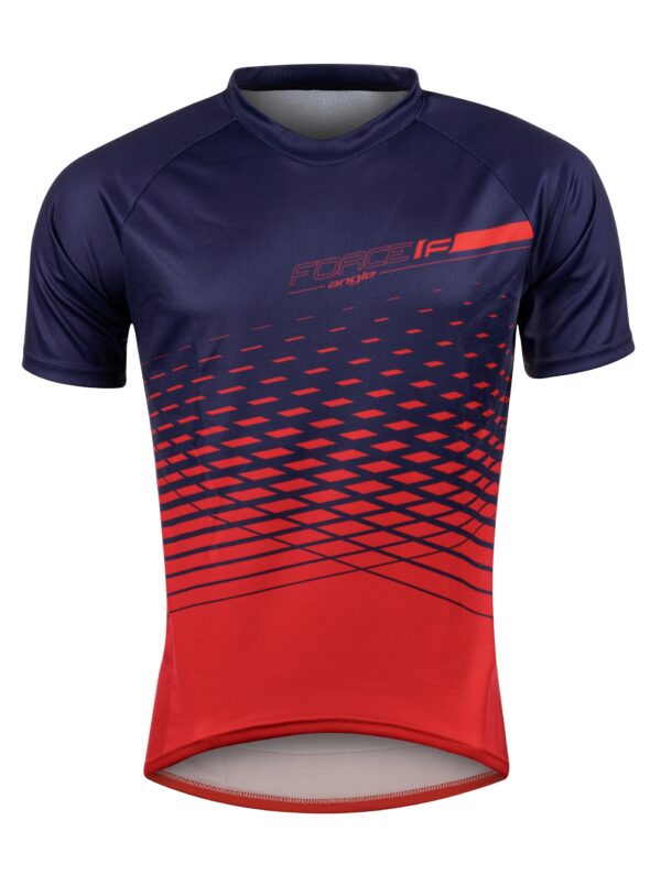 Force μπλούζα ποδηλασίας MTB Angle Jersey Μπλε/Κόκκινο