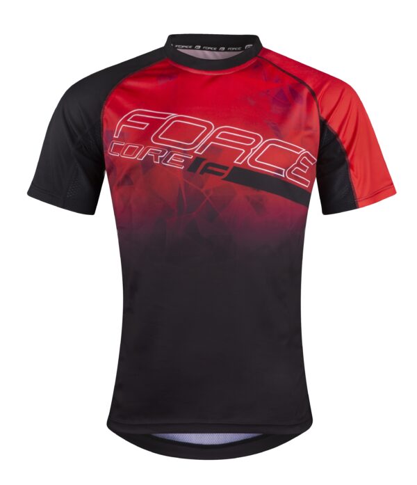 Force μπλούζα ποδηλασίας MTB Core Jersey Κόκκινο