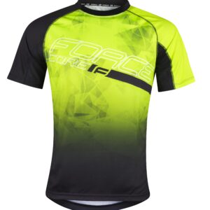 Force μπλούζα ποδηλασίας MTB Core Jersey Κίτρινο
