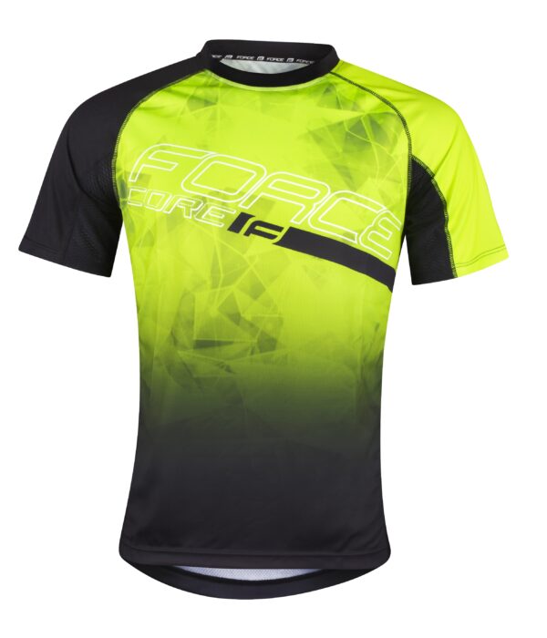Force μπλούζα ποδηλασίας MTB Core Jersey Κίτρινο