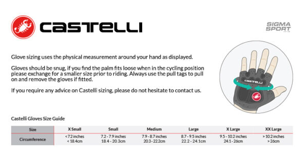 Castelli Premio Gloves Belgian Blue γάντια ποδηλασίας