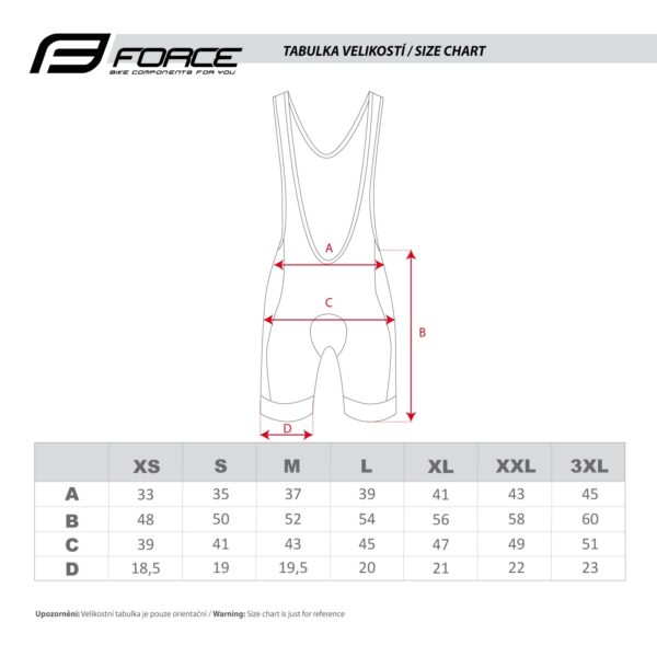 Force B 51 Bibshort Black/Blue κολάν ποδηλασίας