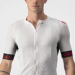 Castelli Entrata VI Jersey - ivory/light black-red