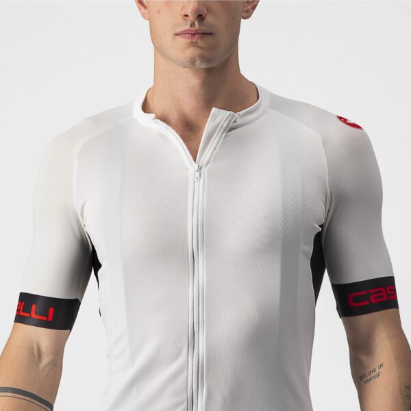 Castelli Entrata VI Jersey - ivory/light black-red