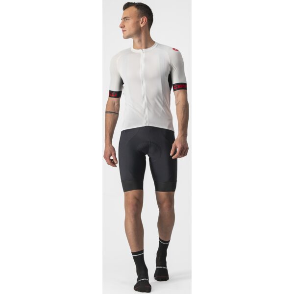 Castelli Entrata VI Jersey - ivory/light black-red