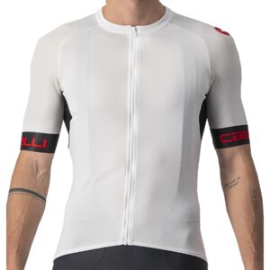 Castelli Entrata VI Jersey - ivory/light black-red