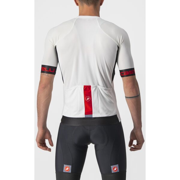 Castelli Entrata VI Jersey - ivory/light black-red