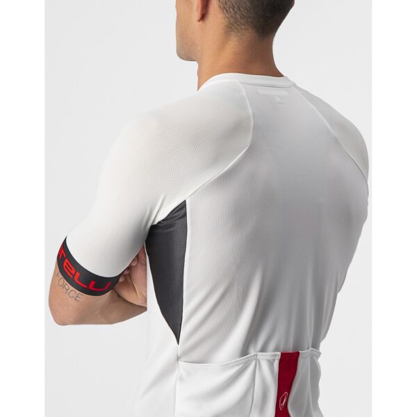 Castelli Entrata VI Jersey - ivory/light black-red