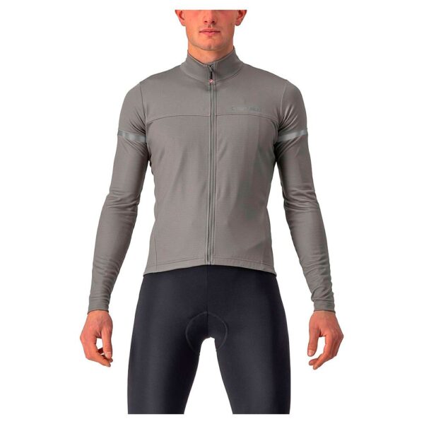 Castelli Fondo 2 Jersey FZ nickel grey/blue reflex