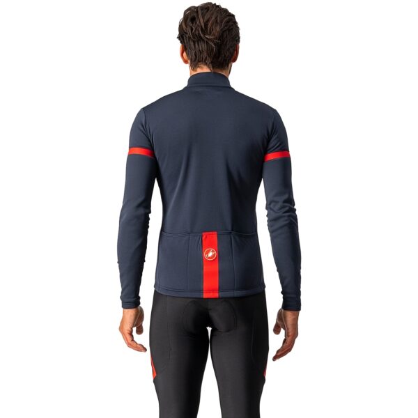 Castelli Fondo 2 Jersey FZ savile blue /red reflex