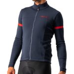 Castelli Fondo 2 Jersey FZ savile blue /red reflex
