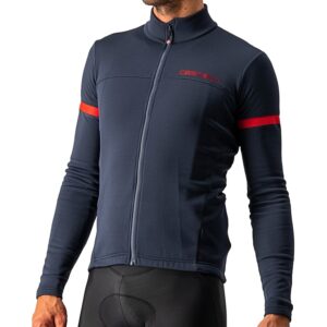 Castelli Fondo 2 Jersey FZ savile blue /red reflex