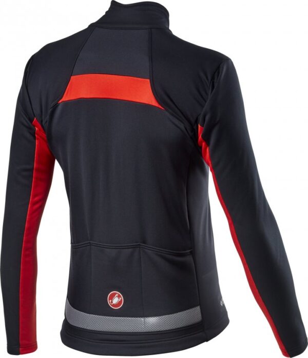 Castelli Mortimolo VI Jacket Light Black/Fiery Red