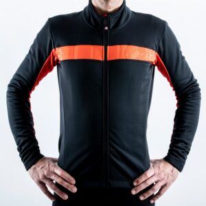 Castelli Mortimolo VI Jacket Light Black/Fiery Red