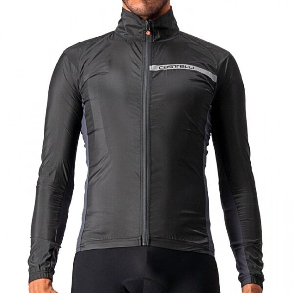 Castelli Squadra Stretch Jacket Light Black/Dark Grey